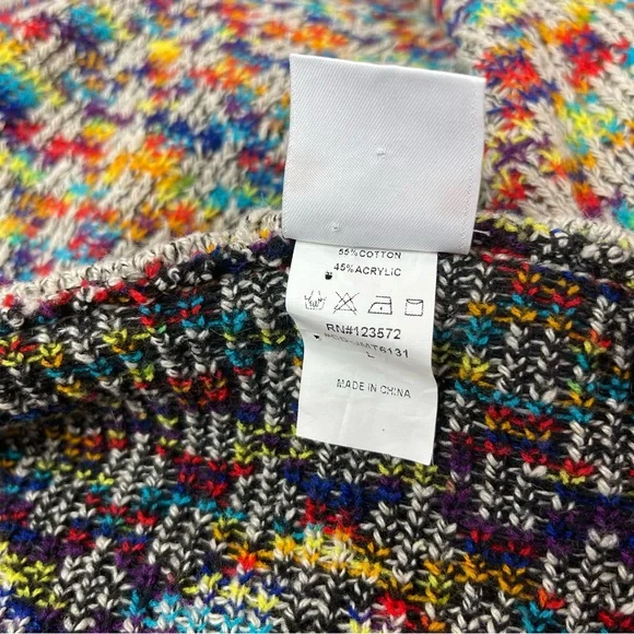 Anthropologie Northern Angel Cardigan Southwest Duster Hood Knit Sz L Boho - Picture 5 of 7